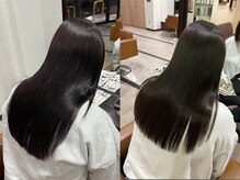 RT　ＨＡＩＲ　ＣＲＥＡＴＩＯＮ　easeの雰囲気（ツヤツヤになれるトリートメント大好評です！）