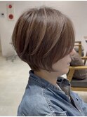 ハイライト/白髪ぼかし/ミセスショート