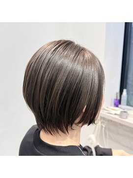 メモリーズ 水天宮前店(Memories) 小顔ショートボブカラー大人ショートボブひし形ショートカット