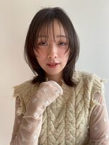 ブラウヘアアンドケア(care)&nbsp;ミディアムレイヤー×ナチュラルブラウン