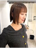 切りっぱなしボブ