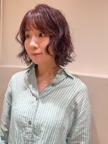 アクシス カリヤ(`AXIS KARIYA)&nbsp;ミルクティーブロンド/ダークブルー/デジタルパーマ/刈谷/安城