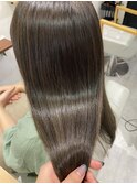 秋カラー髪質改善オリーブブラウン艶髪