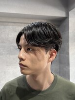 バーバーハウス ラヴィ 阿佐ヶ谷店(Barber House Lavie)&nbsp;センターパート×ニュアンスパーマ