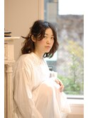 オシャレなサイドバレッタ留め