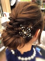 フェリシータ 緑地公園店(felicita) 結婚式&パーティー☆編み込み飾りアレンジ☆