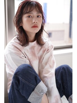 フラッグヘア 新宮店(Flag HAIR) チェリーブラウン×大人ガーリー