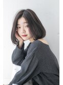 大人かわいいストレートボブ