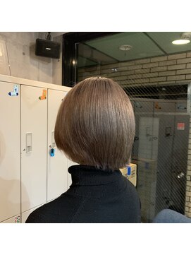 ラフ(LAFF) #黒髪#ボブルフ#ネビージュ#小顔#ワンレン