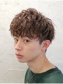 ツイストスパイラルパーマ無造作ニュアンスマッシュ波巻きパーマ