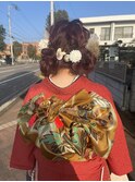 #振袖ヘアー #成人式ヘアー #ツイン団子