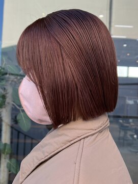 マザー(MOTHER) ダブルカラーミルクティーピンクベージュカラーハイトーンカラー