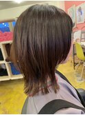 切りっぱなしとレイヤースタイル