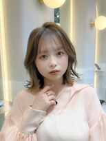 シーシンジュク 新宿南口(Sea shinjuku)&nbsp;大人ガーリー/前髪/顔周りレイヤー×ブリーチなし韓国ヘア[新宿]