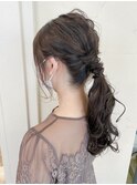 簡単おしゃれローポニーアレンジ