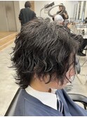 波巻きスパイラルパーマウルフパーマ新潟万代
