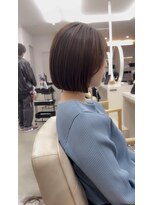 サンド 鹿児島中央(sand)&nbsp;ボブ　フルバング　ハッシュカット　イメチェン　似合わせカット