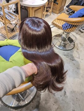 ロンド シャルム 吉祥寺(Lond charme) ピンクブラウン/顔周りレイヤー/髪質改善トリートメント