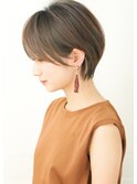 ショートカット×ひし形ショートボブ×前髪あり20代30代40代 s03