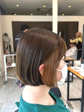 アトリエコア(Atelier Coa) ダブルカラーミルクティーベージュカラーケアブリーチ韓国ボブ
