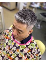 バーバーショップイシカワ(BARBER SHOP イシカワ)&nbsp;濡れパンアップバングスタイル