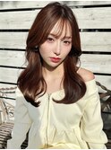 韓国ヘア　レイヤーカット　顔まわりカット　前髪