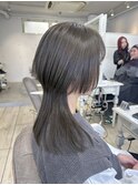 ○ロングウルフレイヤーカットクラゲウルフヘア顔まわり表参道