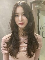 メゾンドイギー(MAISON de IGGY)&nbsp;ココアベージュロングレイヤースタイル大人小顔◯