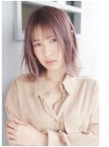 小顔ひし形☆外ハネボブエイジレスネオウルフ☆耳かけ毛先パーマ