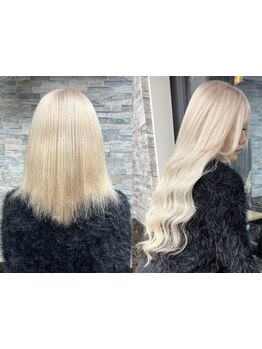 100％バージン毛のシールエクステで、理想の長さと艶のあるロングを自然なシルエットで創造します★[新宿]