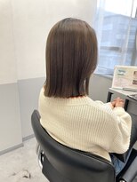 トッカ 天王寺ANNEX(tocca) ブラウンカラー×切りっぱなしボブ