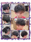MIXパーマ☆ツーブロックフェード
