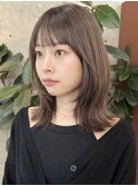 栄外ハネナチュラル大人可愛いレイヤーボブ　　