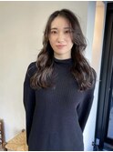 レイヤーロング×透明感アッシュブラウン