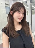 大人に似合う韓国ハッシュカット＊シースルーバング顔周りカット