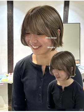 ニト(nito.) Olive beige 1Bleach
