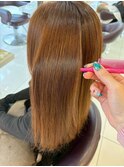 艶髪ナチュラルブラウンストレート