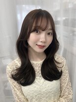 ハピネス 梅田茶屋町店(HAPPINESS)&nbsp;韓国風巻き/チョコレートブラウン/韓国ヘア/顔まわり