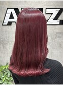 チェリーピンクダブルカラーハイトーンケアブリーチケアカラー