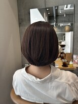 エッジ(EDGE) 艶感コンパクトボブ×大人ブラウン