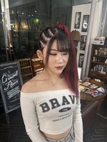 バイブアンドアネックス(VIBE & ANNEX)&nbsp;コーンロウポニーテール