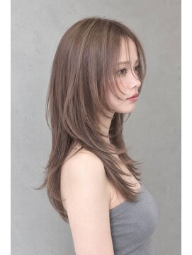 ヘアーズベリー 八戸ノ里店(hairs BERRY) 秋映えグレージュ×ふんわり小顔ハッシュカット30代40代