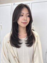 フォト 武蔵小杉(foto)&nbsp;ナチュラルミディアムレイヤー/グレージュ/ハッシュカット