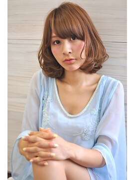 クラン(clan) フェミニンセミディ斜めバングで大人かわいい