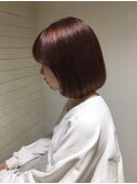 EIGHT溝の口】お客様スタイル_デザインカラー切りっぱなしボブ