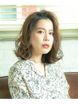 ロンド ルージュ 銀座店(Lond rouge) 外ハネボブ　流行りのアッシュブラウン