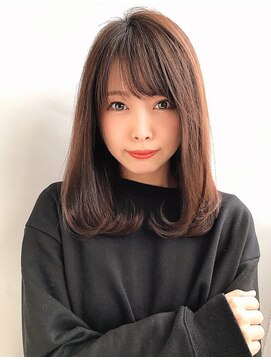 ロンドローズ 名古屋(Lond damaskRose) 【Lond damaskRose】津田稜也 ベビーバング×グレージュカラー