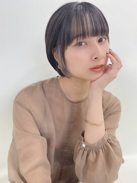 ルービック 枚方(Rubik's) 小顔に見える大人ショートボブ/インナーカラー