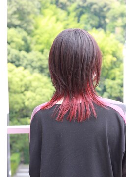 ビアージュ(Viage) #ウルフ #ボブウルフ #インナー #レッド #髪質改善 #ブリーチ