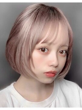 ティア(Tia.) (ボブヘア/髪質改善トリートメント/縮毛矯正/グレージュ)